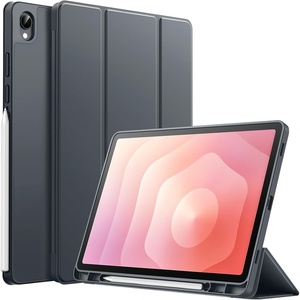 image:imageJETech Case Cover for Samsung Galaxy Tab S11 Black  Soft TPU Protection S Pen Holder TriFold Stand Supports S Pen Charging Auto WakeSleep Shockproof Lightweight DesignGray