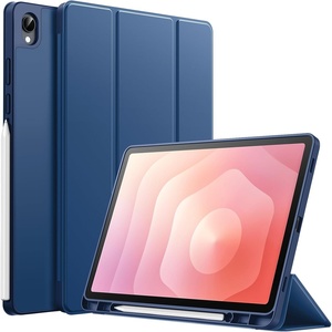 image:imageJETech Case Cover for Samsung Galaxy Tab S11 Black  Soft TPU Protection S Pen Holder TriFold Stand Supports S Pen Charging Auto WakeSleep Shockproof Lightweight DesignNavy