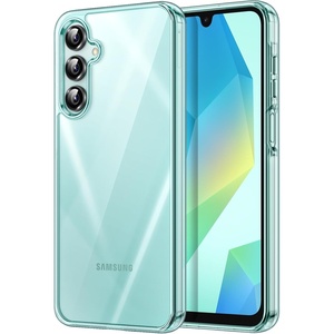 image:imageJETech Case for Samsung Galaxy A14 AntiYellowing Clear  Shockproof Protection Scratch Resistant Hard PC Back Durable Transparent TPU BumperLight Green