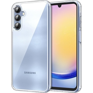 image:imageJETech Case for Samsung Galaxy A25 AntiYellowing Clear  Shockproof Protection Scratch Resistant Hard PC Back Durable Transparent TPU BumperClear