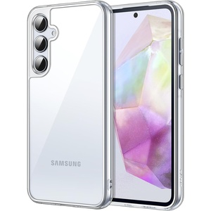 image:imageJETech Case for Samsung Galaxy A35 AntiYellowing Clear  Shockproof Protection Scratch Resistant Hard PC Back Durable Transparent TPU BumperClear