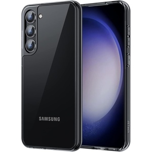 image:imageJETech Case for Samsung Galaxy S23 AntiYellowing Clear  Shockproof Protection Scratch Resistant Hard PC Back Durable Transparent TPU BumperBlack