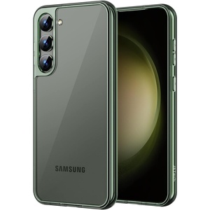 image:imageJETech Case for Samsung Galaxy S23 AntiYellowing Clear  Shockproof Protection Scratch Resistant Hard PC Back Durable Transparent TPU BumperGreen