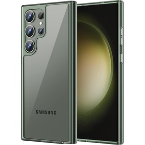 image:imageJETech Case for Samsung Galaxy S23 Ultra AntiYellowing Clear  Shockproof Protection Scratch Resistant Hard PC Back Durable Transparent TPU BumperGreen