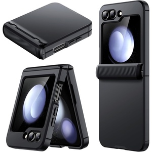 image:imageJETech Case for Samsung Galaxy Z Flip 5 Hinge Protection Black  HeavyDuty Protection Hard PC Phone Cover AntiFingerprint Matte FinishBlack