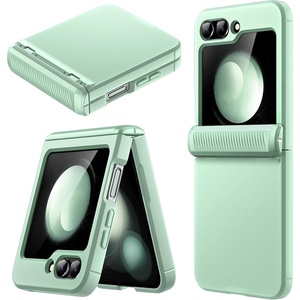 image:imageJETech Case for Samsung Galaxy Z Flip 5 Hinge Protection Black  HeavyDuty Protection Hard PC Phone Cover AntiFingerprint Matte FinishMint Green