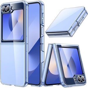 image:imageJETech Clear Case for Samsung Galaxy Z Flip 7 FEFlip 6 Clear  Crystal Clear Back Hard PC Construction Slim Fit Shockproof ProtectionBlue