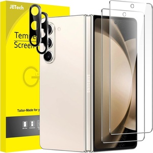 image:imageJETech Front Screen Protector for Galaxy Z Fold 5 22 Pack  with Camera Lens Protector HD Clear Tempered Glass AntiScratch ProtectionZ Fold 5