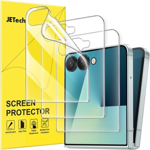 image:imageJETech Front Screen Protector for Samsung Galaxy Z Flip 5 3Pack  FullCoverage PET Film HD Clear CaseFriendly DesignZ Flip 7