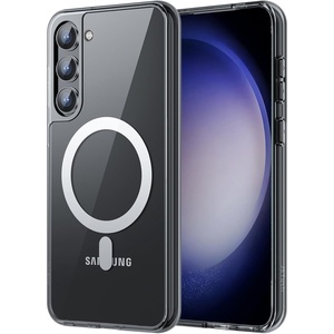 image:imageJETech Magnetic Case for Galaxy S23 Plus Compatible with MagSafe Black  Shockproof Protective Phone Cover Scratch Resistant Clear BackBlack