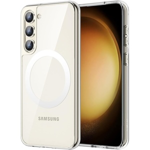 image:imageJETech Magnetic Case for Samsung Galaxy S23 Compatible with MagSafe Clear  Shockproof Protective Phone Cover Scratch Resistant Clear BackClear