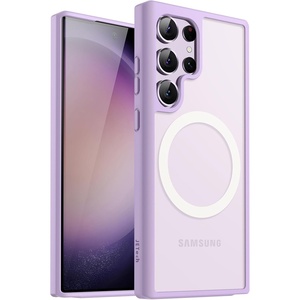 image:imageJETech Magnetic Case for Samsung Galaxy S23 Ultra Black  Compatible with MagSafe Translucent Matte Back Shockproof ProtectionLilac