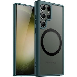 image:imageJETech Magnetic Case for Samsung Galaxy S23 Ultra Black  Compatible with MagSafe Translucent Matte Back Shockproof ProtectionMidnight Green
