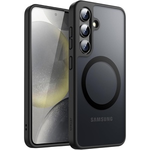 image:imageJETech Magnetic Case for Samsung Galaxy S24 Black  Compatible with MagSafe Translucent Matte Back Shockproof ProtectionBlack
