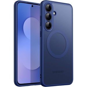 image:imageJETech Magnetic Case for Samsung Galaxy S24 Black  Compatible with MagSafe Translucent Matte Back Shockproof ProtectionNavy Blue