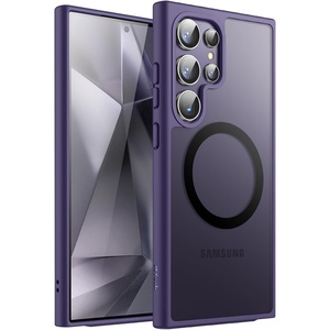 image:imageJETech Magnetic Case for Samsung Galaxy S24 Black  Compatible with MagSafe Translucent Matte Back Shockproof ProtectionTitanium Violet