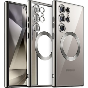 image:imageJETech Magnetic Case for Samsung Galaxy S24 Cobalt Violet  Compatible with MagSafe Camera Lens Protection Electroplated TPU Frame Shockproof ProtectionTitanium Gray