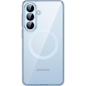 image:imageJETech Magnetic Case for Samsung Galaxy S24 Compatible with MagSafe Clear  Shockproof Protective Phone Cover Scratch Resistant Clear BackSky Blue