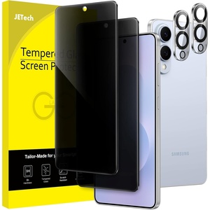 image:imageJETech Privacy Screen Protector for Samsung Galaxy S23 Plus 22 Pack  with Camera Lens Protector AntiSpy 9H Tempered Glass Fingerprint ID CompatibleGalaxy S25 Edge