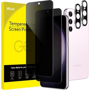 image:imageJETech Privacy Screen Protector for Samsung Galaxy S23 Plus 22 Pack  with Camera Lens Protector AntiSpy 9H Tempered Glass Fingerprint ID CompatibleGalaxy S23 Plus