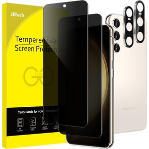 image:imageJETech Privacy Screen Protector for Samsung Galaxy S23 Plus 22 Pack  with Camera Lens Protector AntiSpy 9H Tempered Glass Fingerprint ID CompatibleGalaxy S23