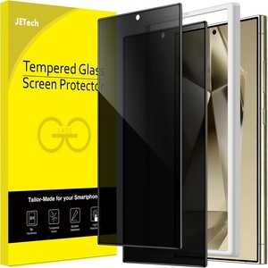 image:imageJETech Privacy Screen Protector for Samsung Galaxy S24 2Pack  AntiSpy Privacy Protection Tempered Glass Fingerprint ID CompatibleGalaxy S24 Ultra