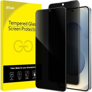 image:imageJETech Privacy Screen Protector for Samsung Galaxy S24 2Pack  AntiSpy Privacy Protection Tempered Glass Fingerprint ID CompatibleGalaxy S25