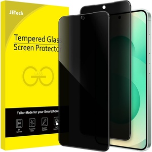 image:imageJETech Privacy Screen Protector for Samsung Galaxy S24 2Pack  AntiSpy Privacy Protection Tempered Glass Fingerprint ID CompatibleGalaxy S25 Plus