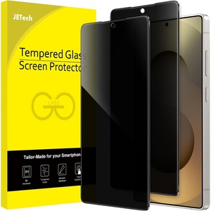 image:imageJETech Privacy Screen Protector for Samsung Galaxy S24 2Pack  AntiSpy Privacy Protection Tempered Glass Fingerprint ID CompatibleGalaxy S25 Ultra