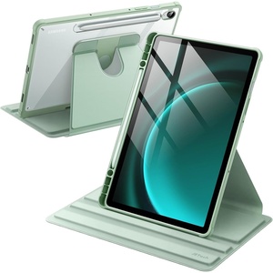 image:imageJETech Rotating Case Cover for Galaxy Tab S10 LiteS10 FES9 FES9 Black  360 Rotation Stand Clear Back Design Auto WakeSleep S Pen Holder Full ProtectionMint
