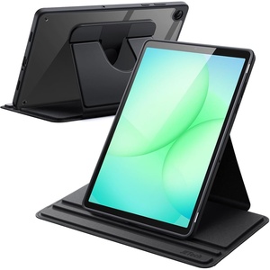 image:imageJETech Rotating Case Cover for Samsung Galaxy Tab A11 Plus Black  360 Rotation Stand Clear Back Design Auto WakeSleep Full ProtectionBlack