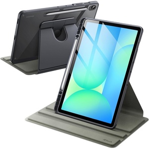 image:imageJETech Rotating Case Cover for Samsung Galaxy Tab S11 Ultra Black  360 Rotation Stand Clear Back Design Auto WakeSleep S Pen Holder Full ProtectionGrey