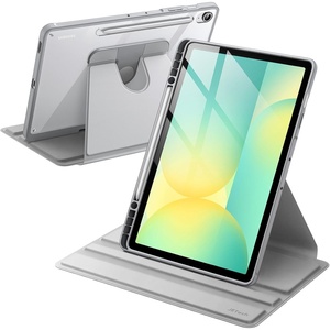 image:imageJETech Rotating Case Cover for Samsung Galaxy Tab S11 Ultra Black  360 Rotation Stand Clear Back Design Auto WakeSleep S Pen Holder Full ProtectionSilver