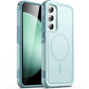 image:imageJETech Rugged Magnetic Case for Samsung Galaxy S23 FE Black  Compatible with MagSafe DualLayer Rugged Protection Shockproof Phone CoverMint Green