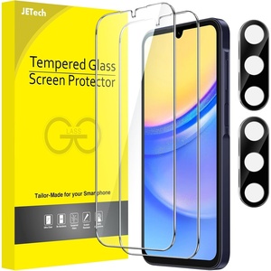 image:imageJETech Screen Protector for Galaxy A54 with Camera Lens Protector 22Pack  HD Clear Tempered Glass AntiScratch ProtectionGalaxy A15