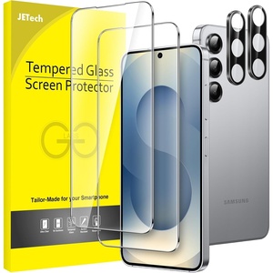 image:imageJETech Screen Protector for Galaxy S23 Plus 22 Pack  with Camera Lens Protector HD Clear Tempered Glass Fingerprint ID Compatible AntiScratch ProtectionGalaxy S25