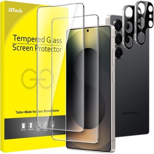 image:imageJETech Screen Protector for Galaxy S23 Plus 22 Pack  with Camera Lens Protector HD Clear Tempered Glass Fingerprint ID Compatible AntiScratch ProtectionGalaxy S25 Ultra
