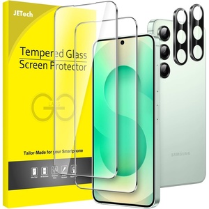 image:imageJETech Screen Protector for Galaxy S23 Plus 22 Pack  with Camera Lens Protector HD Clear Tempered Glass Fingerprint ID Compatible AntiScratch ProtectionGalaxy S25 Plus