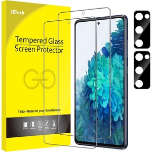 image:imageJETech Screen Protector for Galaxy S23 Plus 22 Pack  with Camera Lens Protector HD Clear Tempered Glass Fingerprint ID Compatible AntiScratch ProtectionGalaxy S20 FE