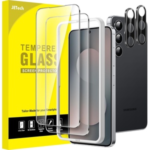 image:imageJETech Screen Protector for Galaxy S23 Plus 22 Pack  with Camera Lens Protector HD Clear Tempered Glass Fingerprint ID Compatible AntiScratch ProtectionGalaxy S25 FE