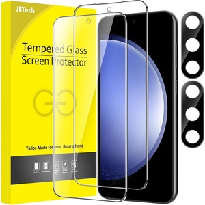 image:imageJETech Screen Protector for Galaxy S23 Plus 22 Pack  with Camera Lens Protector HD Clear Tempered Glass Fingerprint ID Compatible AntiScratch ProtectionGalaxy S23 FE