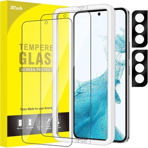 image:imageJETech Screen Protector for Galaxy S23 Plus 22 Pack  with Camera Lens Protector HD Clear Tempered Glass Fingerprint ID Compatible AntiScratch ProtectionGalaxy S22 Plus