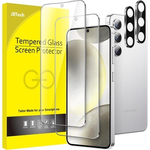 image:imageJETech Screen Protector for Galaxy S23 Plus 22 Pack  with Camera Lens Protector HD Clear Tempered Glass Fingerprint ID Compatible AntiScratch ProtectionGalaxy S24