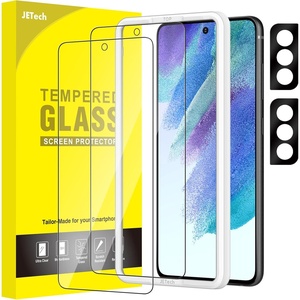 image:imageJETech Screen Protector for Galaxy S23 Plus 22 Pack  with Camera Lens Protector HD Clear Tempered Glass Fingerprint ID Compatible AntiScratch ProtectionGalaxy S21 FE