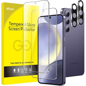 image:imageJETech Screen Protector for Galaxy S23 Plus 22 Pack  with Camera Lens Protector HD Clear Tempered Glass Fingerprint ID Compatible AntiScratch ProtectionGalaxy S24 Plus