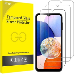 image:imageJETech Screen Protector for Samsung Galaxy A14 3Pack  HD Clear 9H Tempered Glass Film AntiScratch GlassGalaxy A14