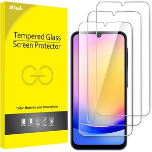 image:imageJETech Screen Protector for Samsung Galaxy A14 3Pack  HD Clear 9H Tempered Glass Film AntiScratch GlassGalaxy A25