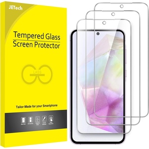 image:imageJETech Screen Protector for Samsung Galaxy A14 3Pack  HD Clear 9H Tempered Glass Film AntiScratch GlassGalaxy A35