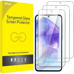 image:imageJETech Screen Protector for Samsung Galaxy A14 3Pack  HD Clear 9H Tempered Glass Film AntiScratch GlassGalaxy A55