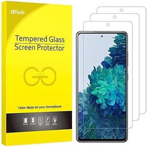 image:imageJETech Screen Protector for Samsung Galaxy S23 Plus 3Pack  HD Clear Fingerprint ID Compatible AntiScratch GlassGalaxy S20 FE